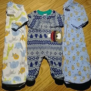 Carter's Newborn(0-9)Soft Fleece Onsie Sleepsacks